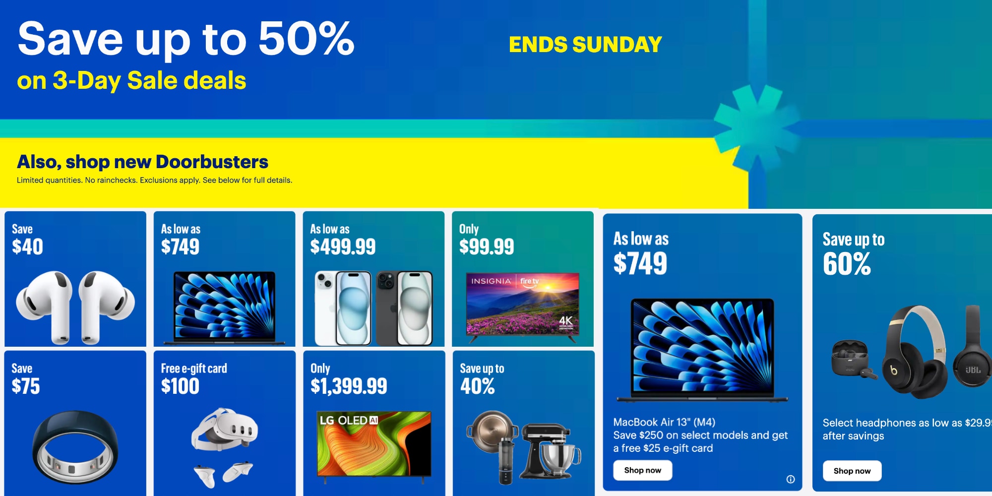 Best Buy Holiday Doorbuster sale