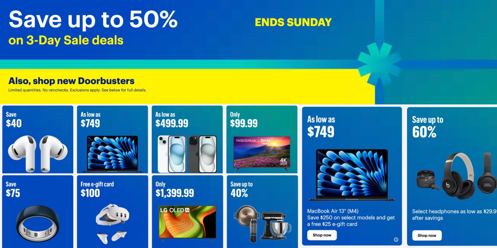 Best Buy Holiday Doorbuster sale