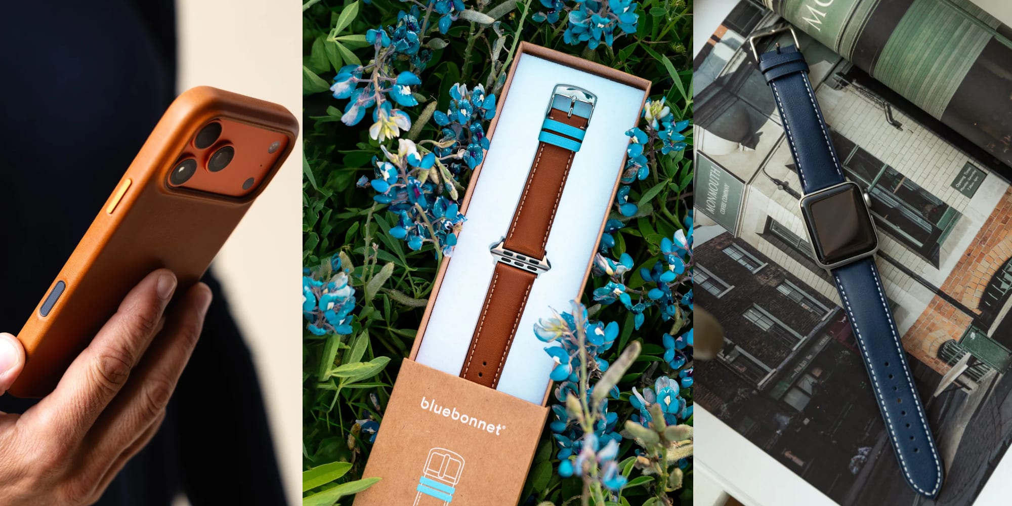 A brown watch in a box