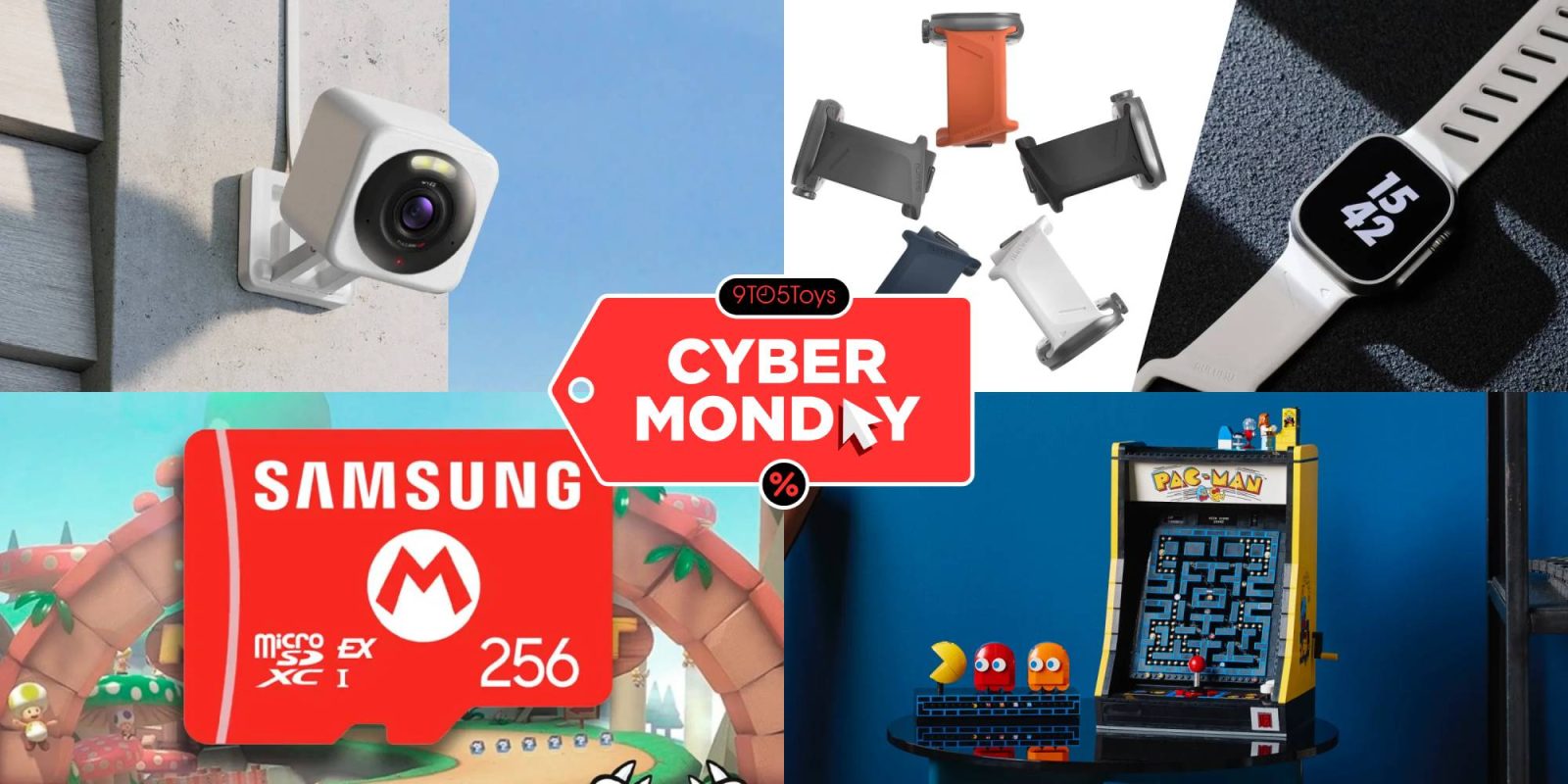 A collage of images of electronics