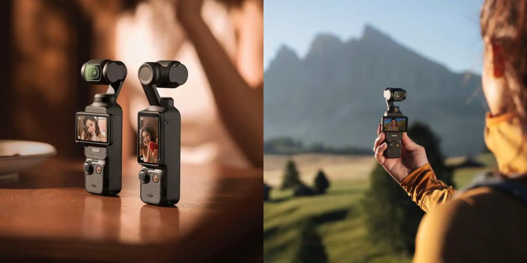 Image showing renders of DJI's Osmo Pocket 3 camera.