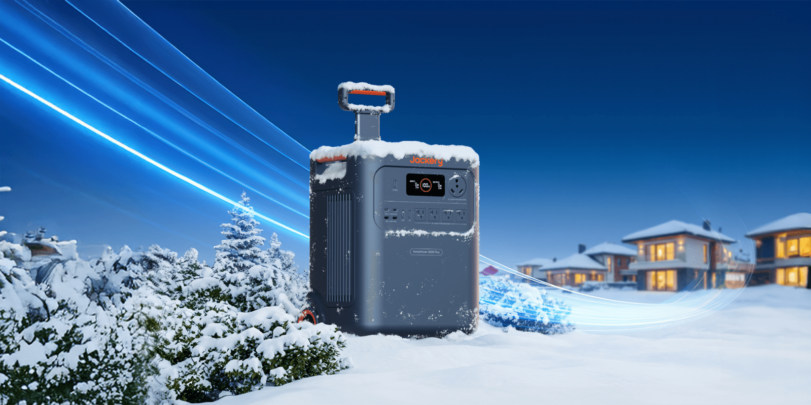 A power box in the snow