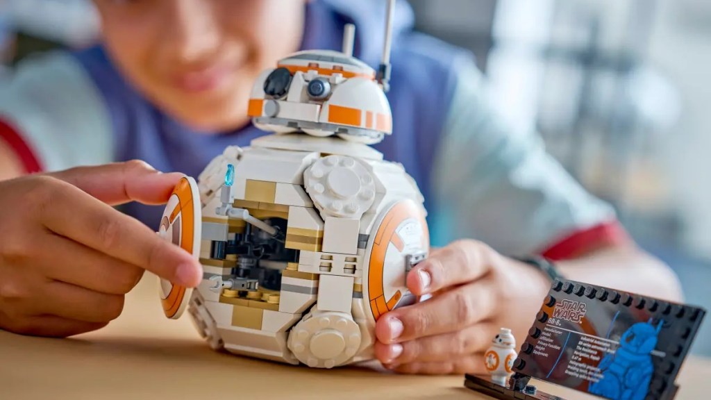 A person holding a toy