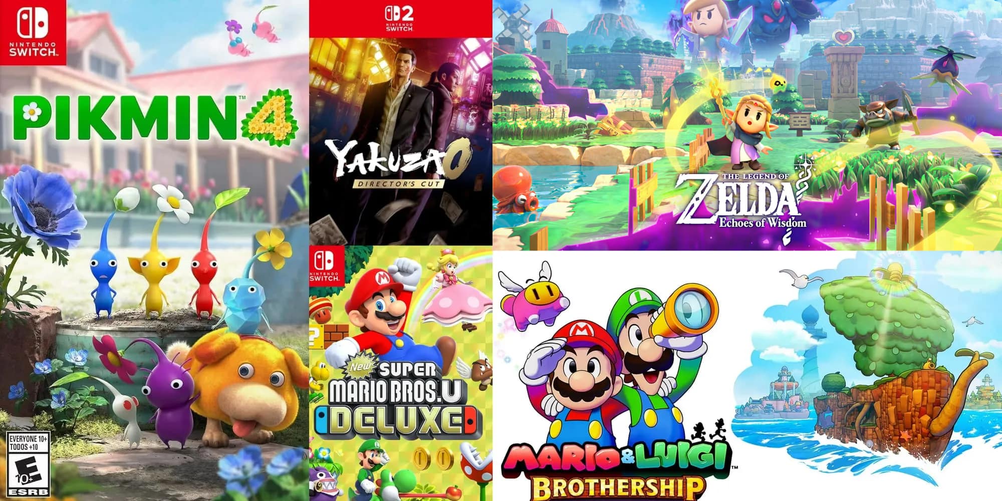 A collage of video game covers