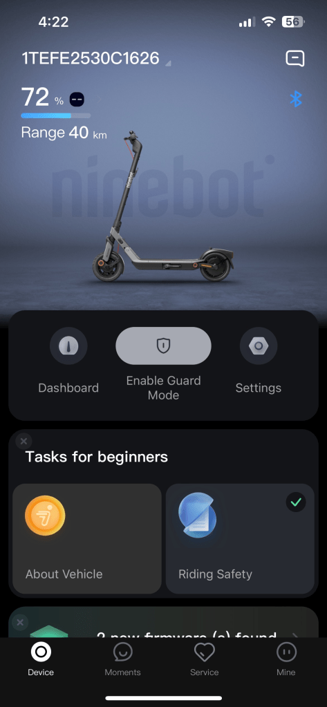 A screenshot of a device