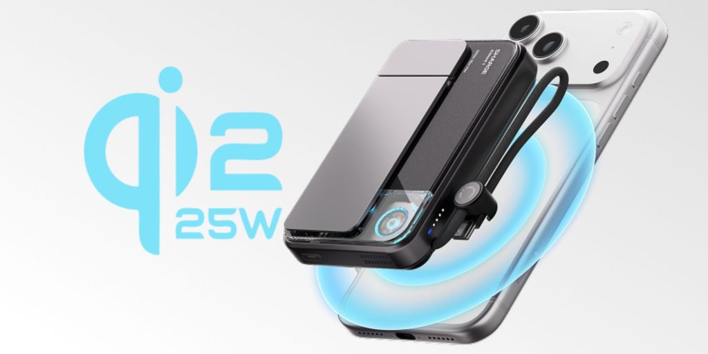 Image showing a render of Sharge's ICEMAG 3 power bank.
