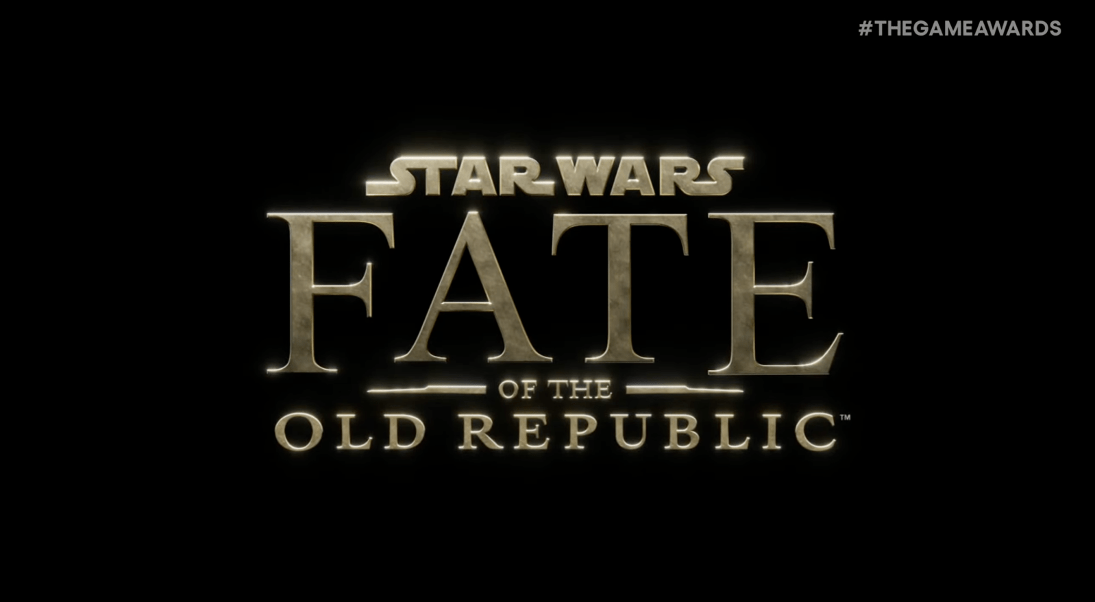 A logo on a black background