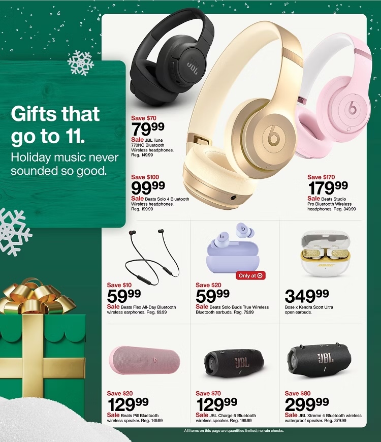 A advertisement for a holiday gift