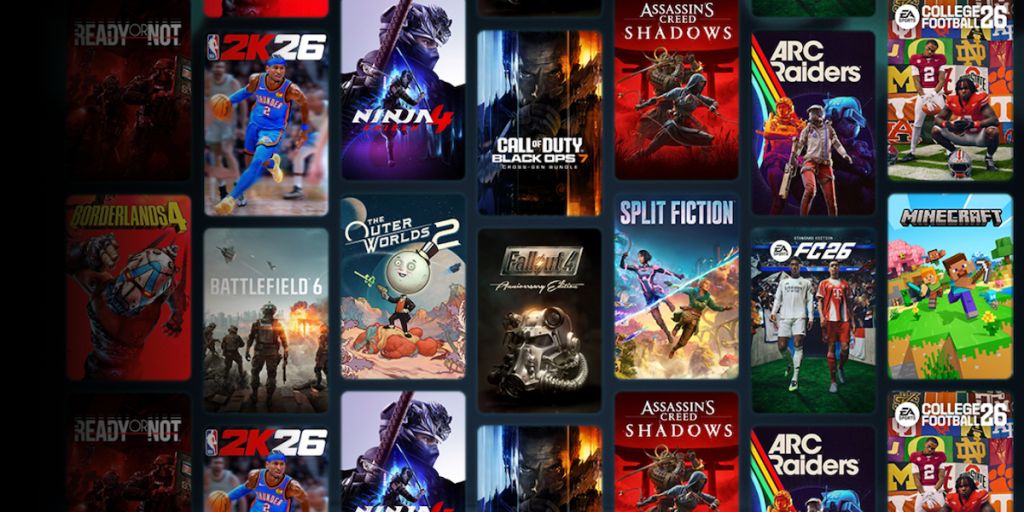 A collage of video game covers