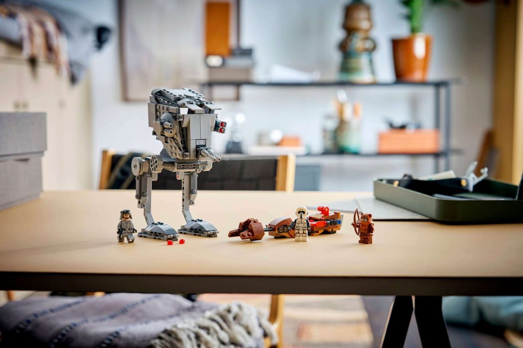 A toy robot on a table
