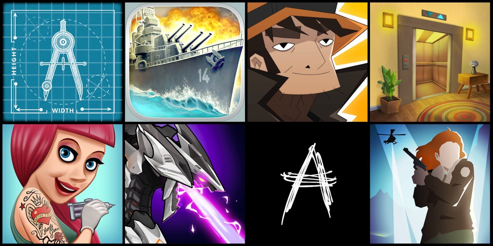 A collage of images of a cartoon character