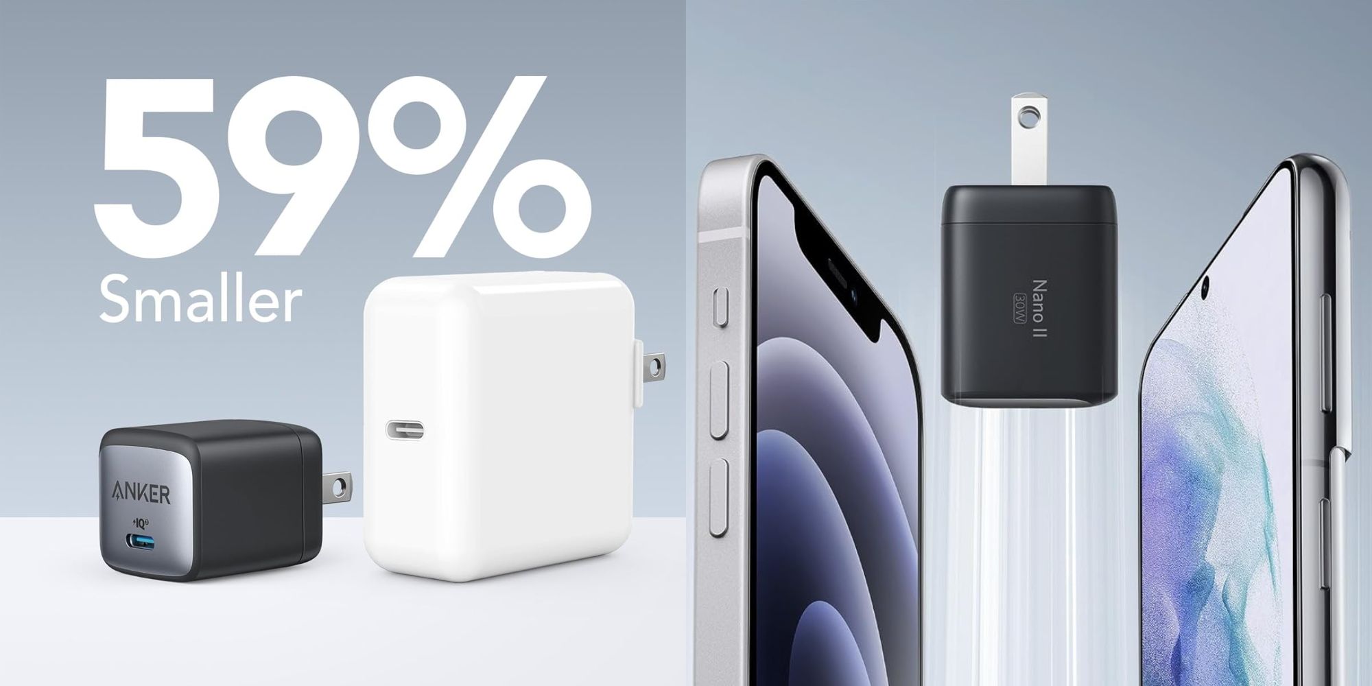 Image showing renders of Anker's 30W Nano charger.