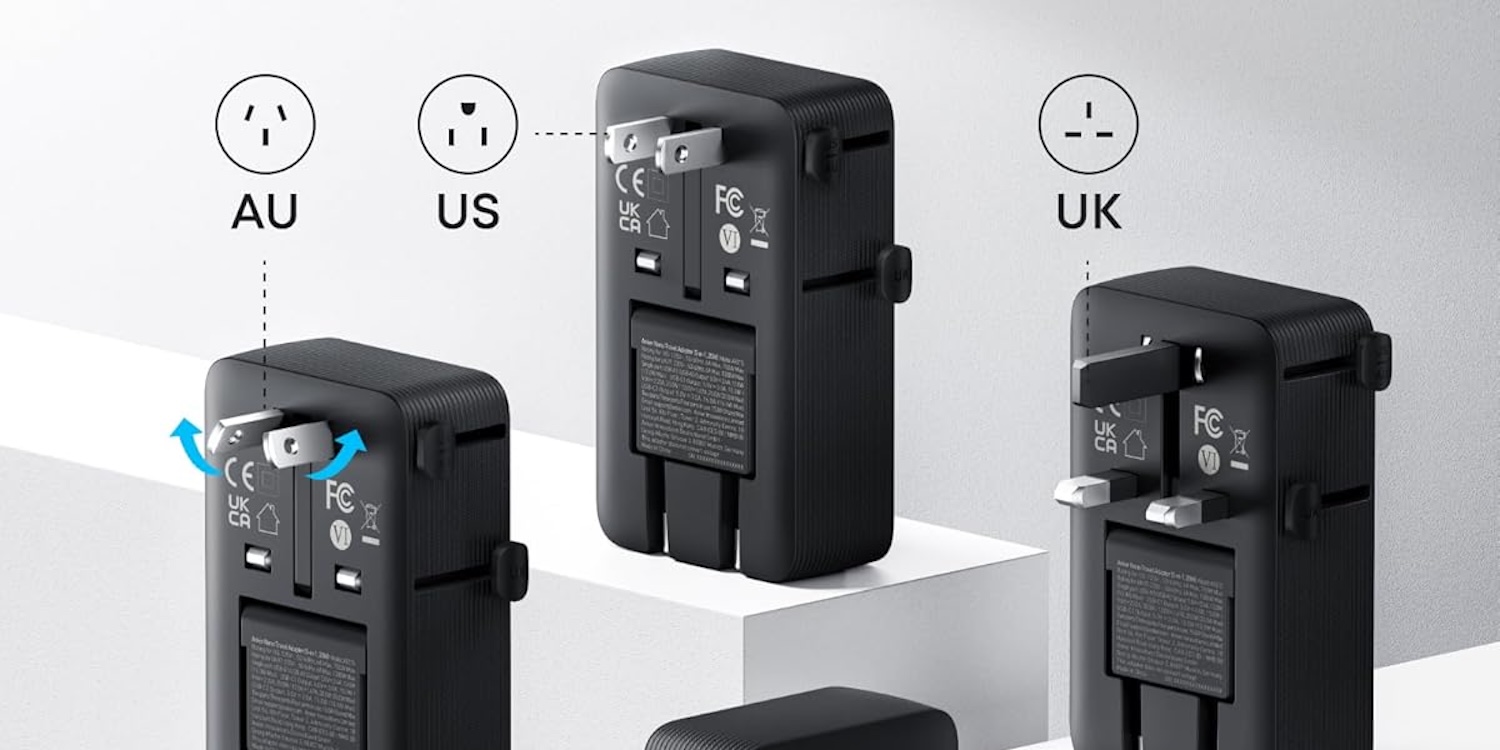 A group of black electrical devices