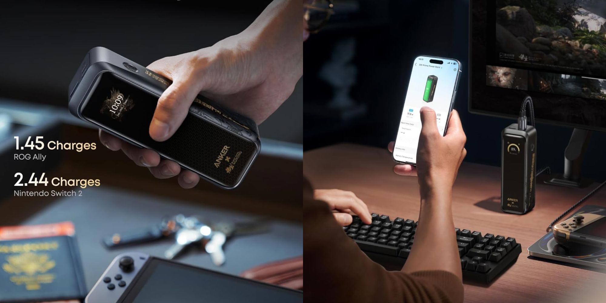 Image showing renders of Anker Prime Black Myth Wukong power bank.