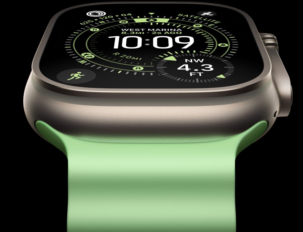 A close up of a smart watch