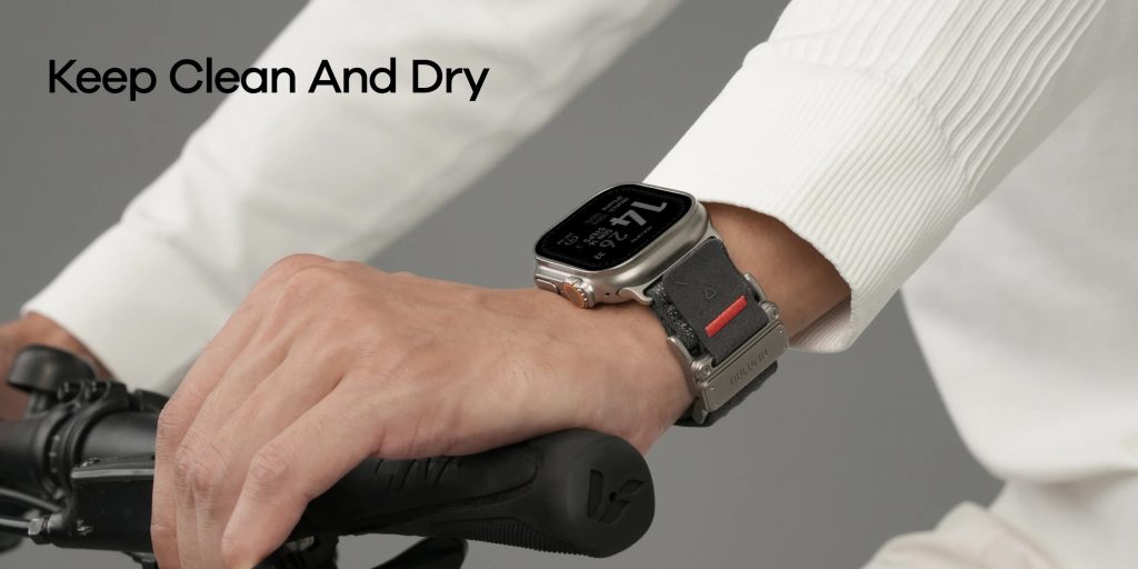 A person wearing a smart watch