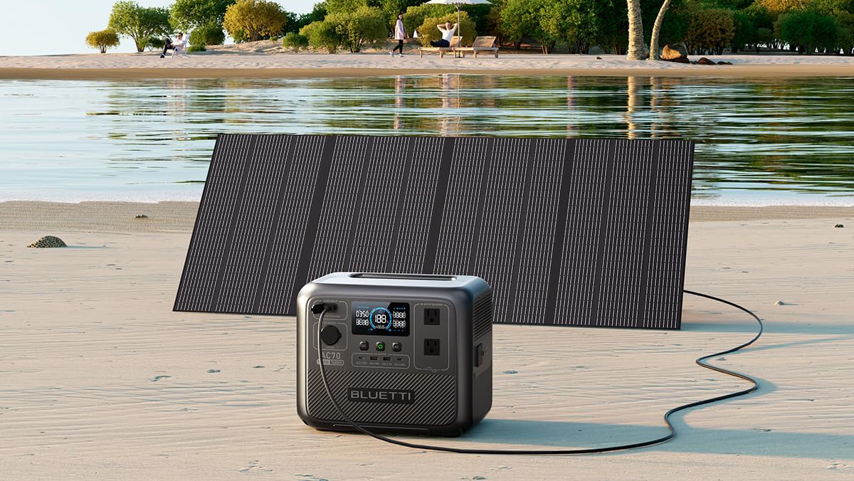 A radio on a dock