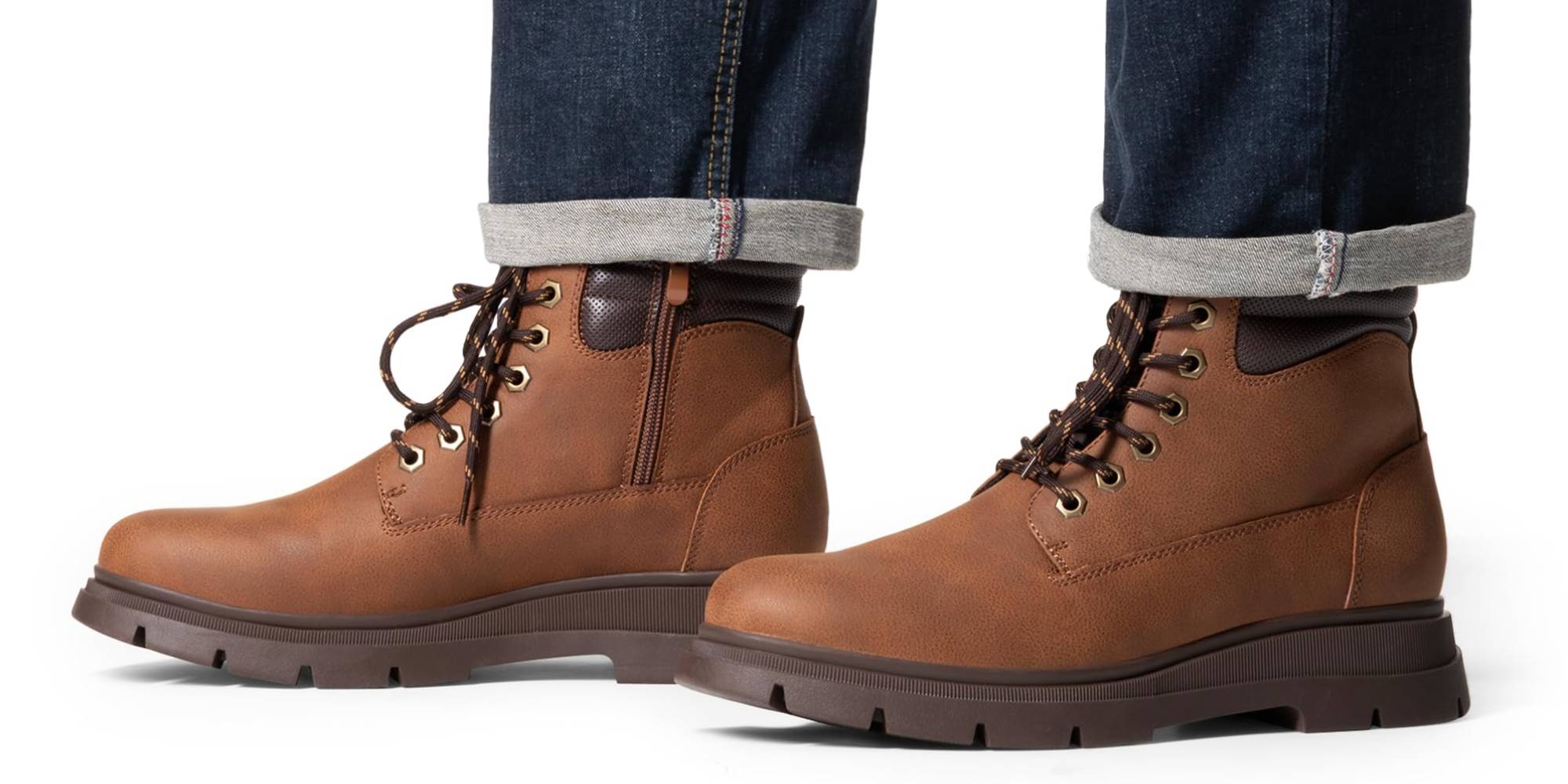 A pair of brown boots