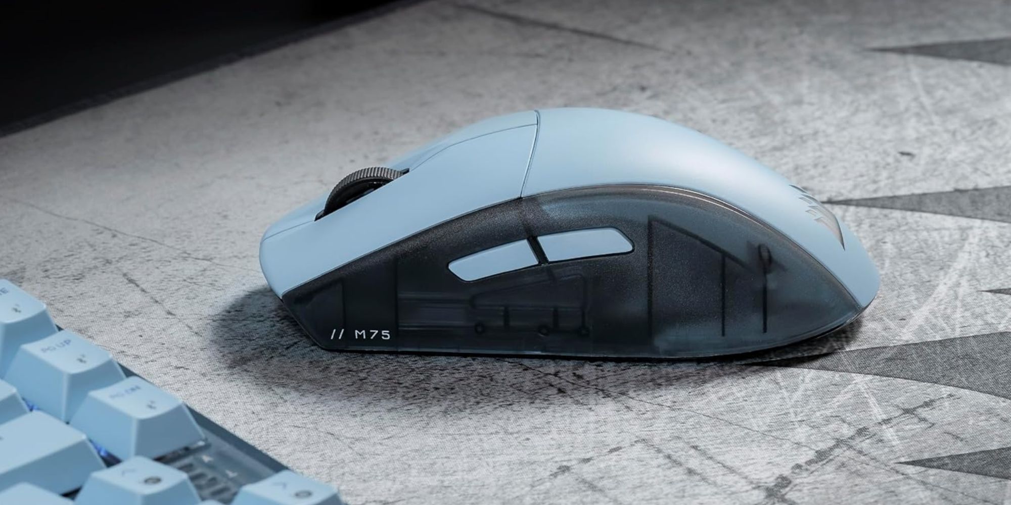 A computer mouse on a table