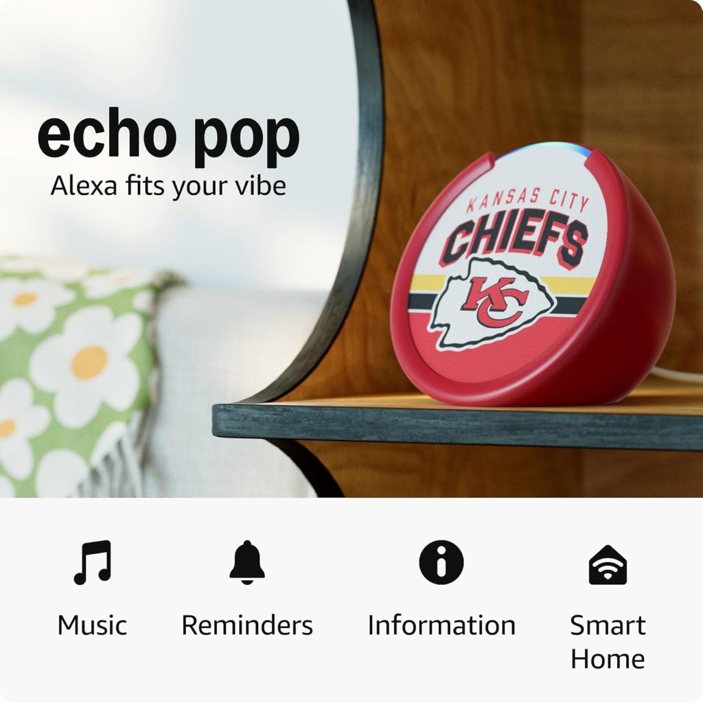 A red round object on a shelf