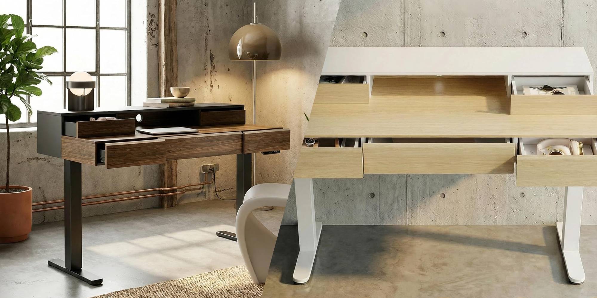 A room with a desk and a chair