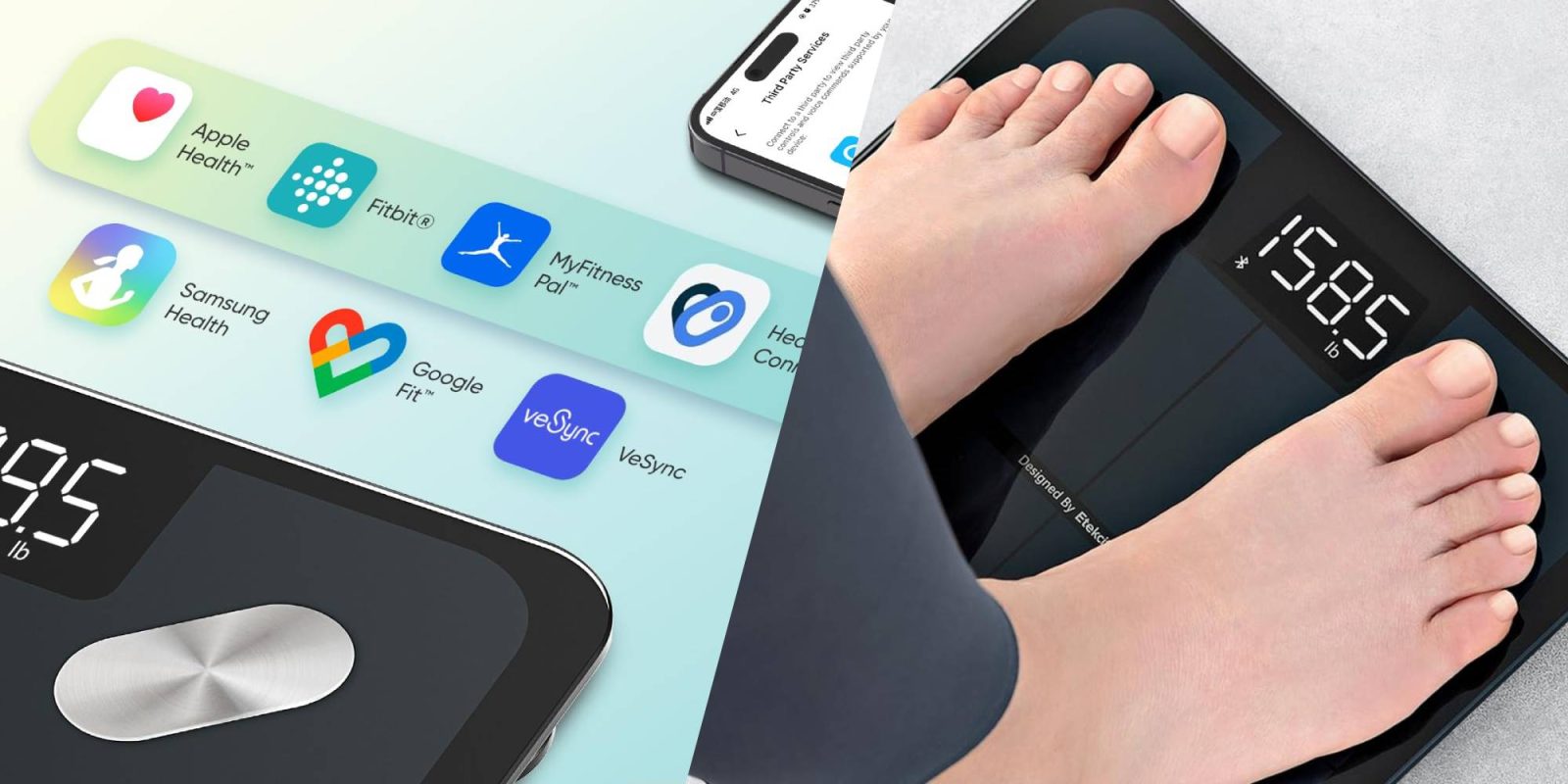 A person's feet on a device