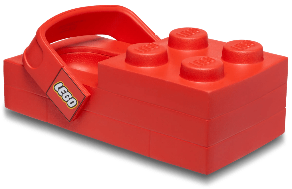 A red toy building block