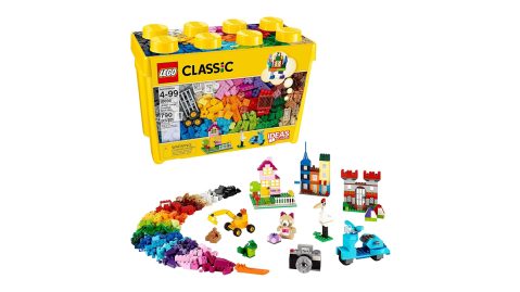 A yellow box with building blocks