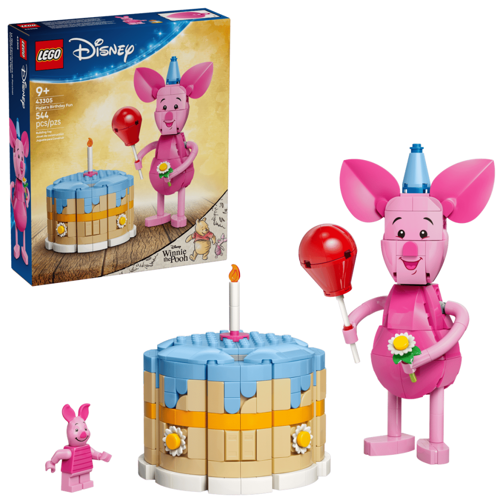 A toy set with a cake and a toy figure