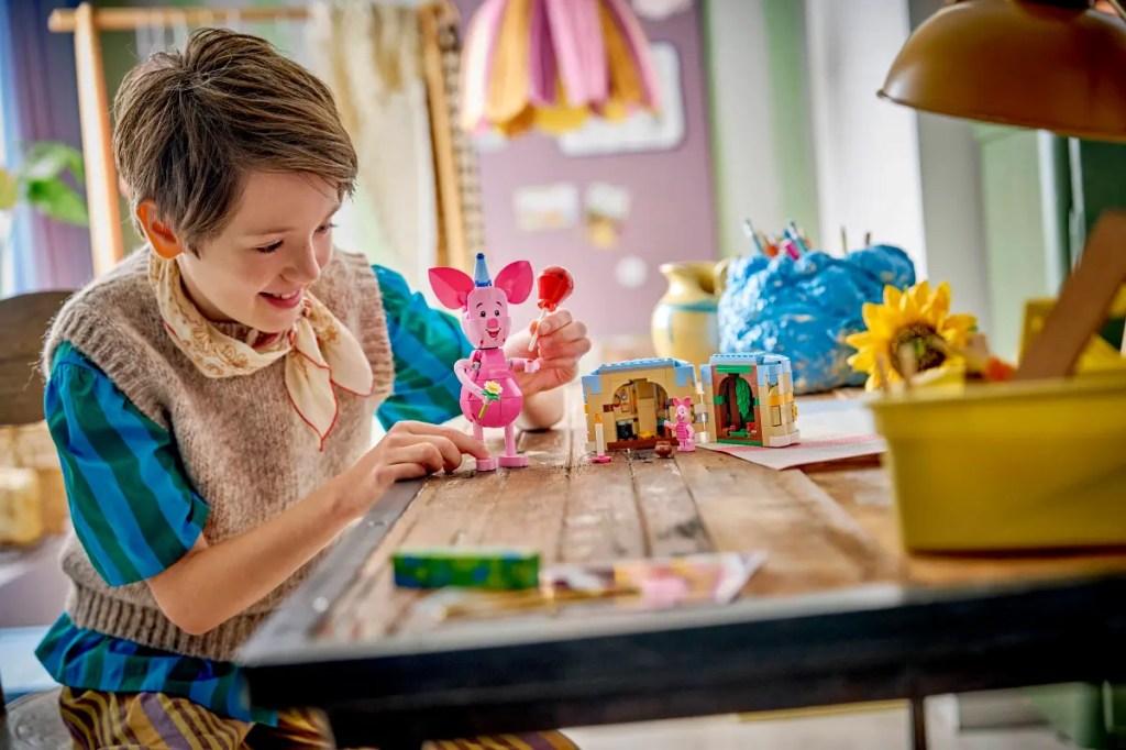 A boy playing with a toy