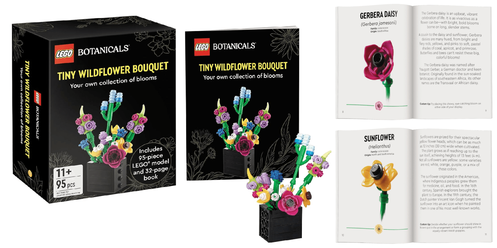 A group of boxes with flowers