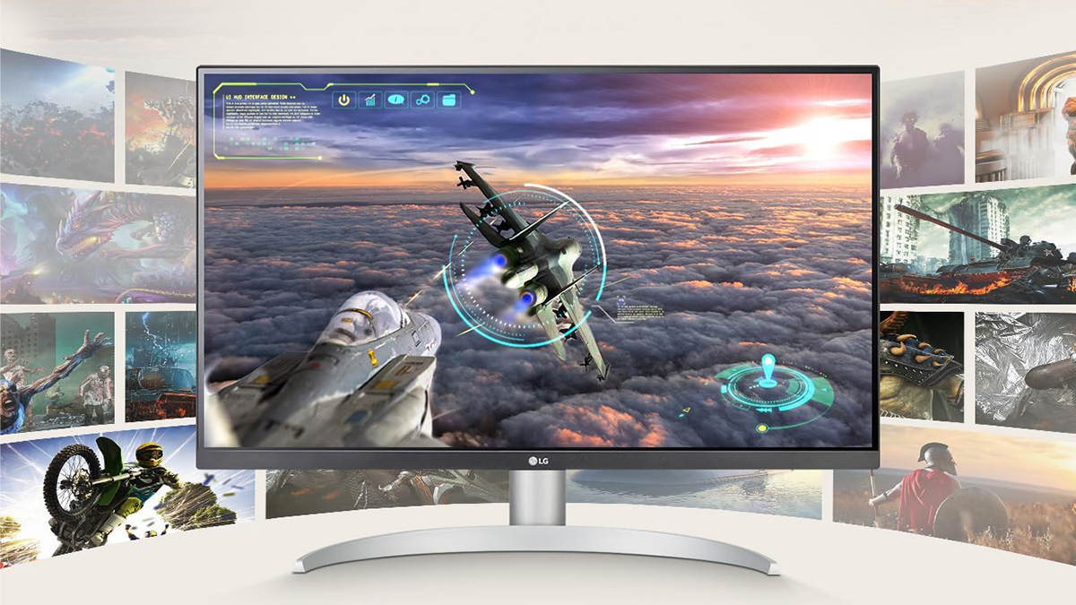 A computer screen with a video game on it