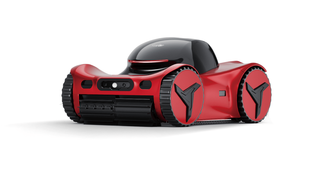 A red and black machine