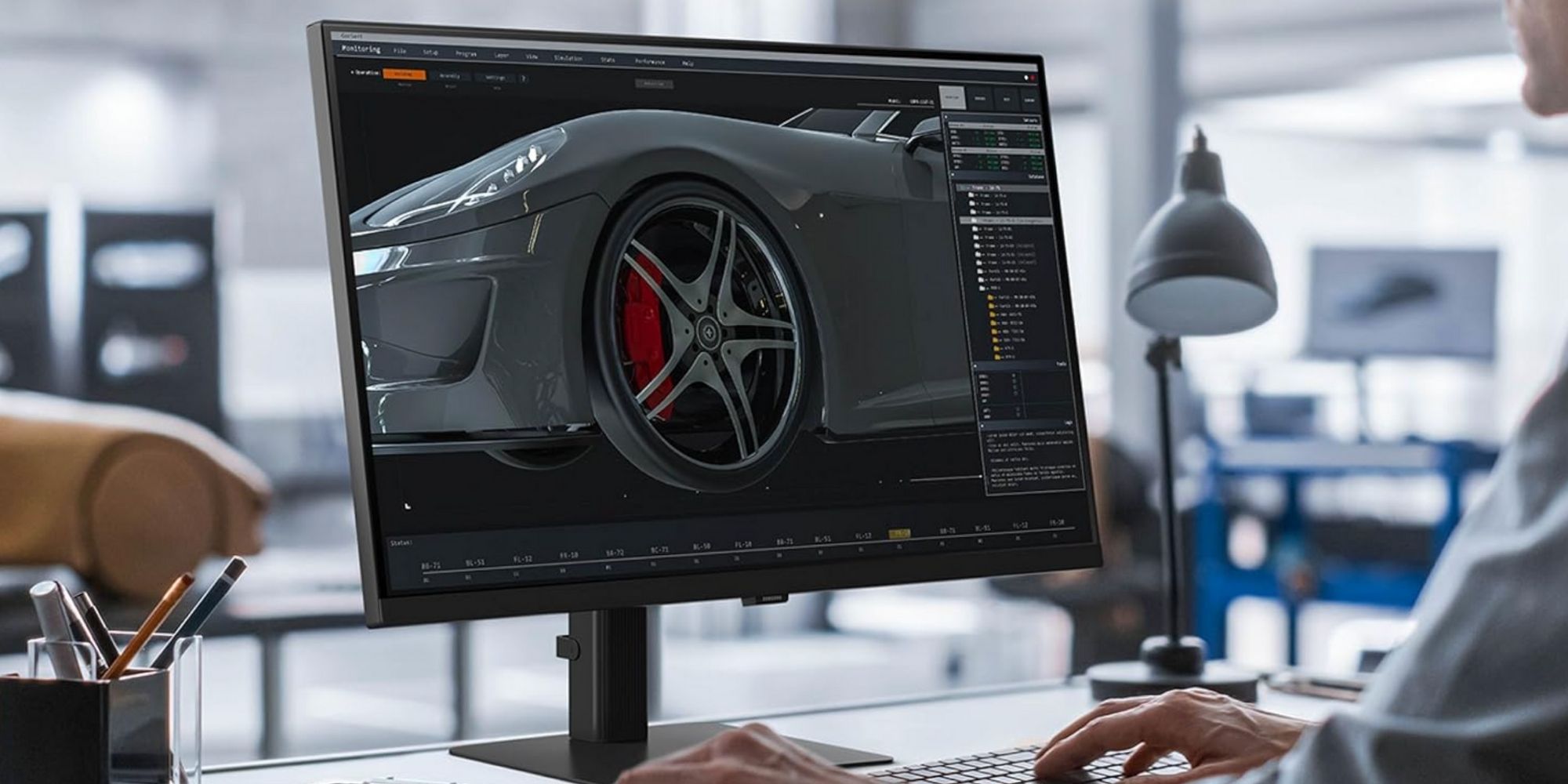 A person using a computer