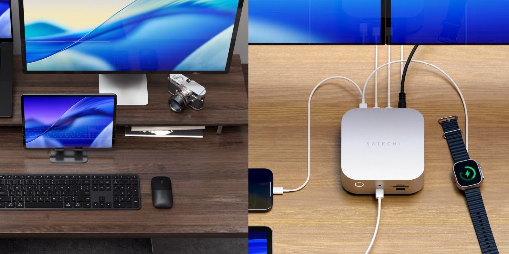 A computer and a computer with a camera and mouse