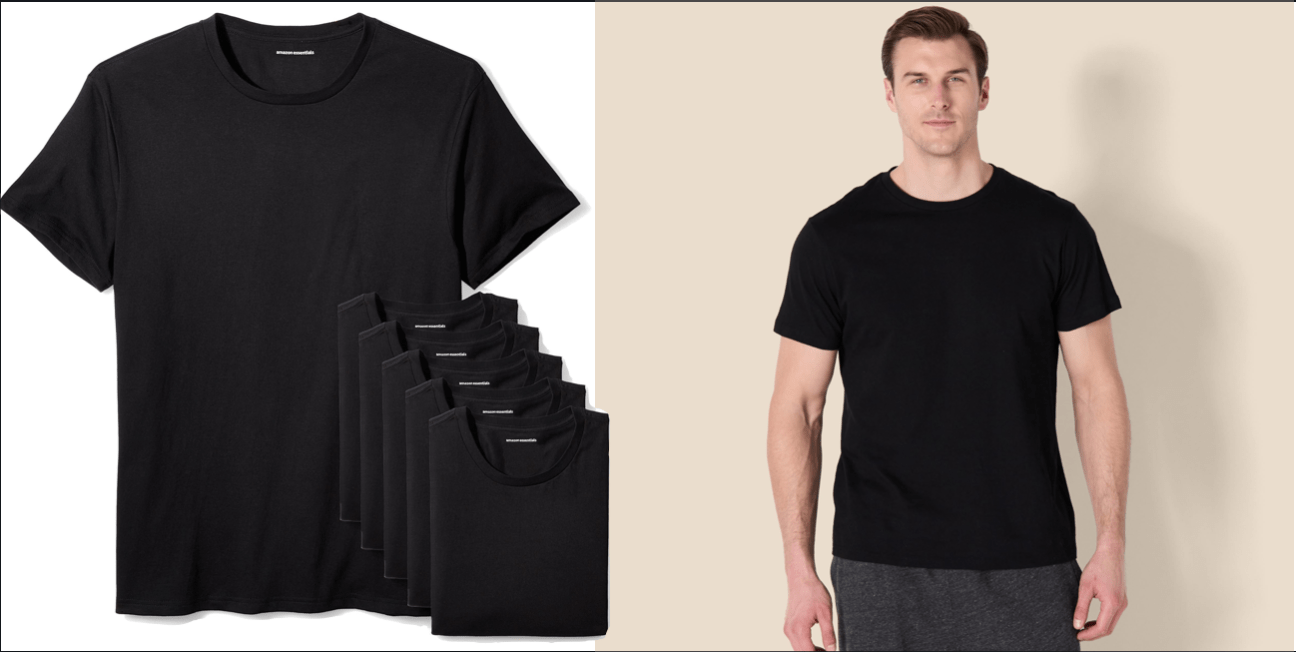 A man wearing a black shirt