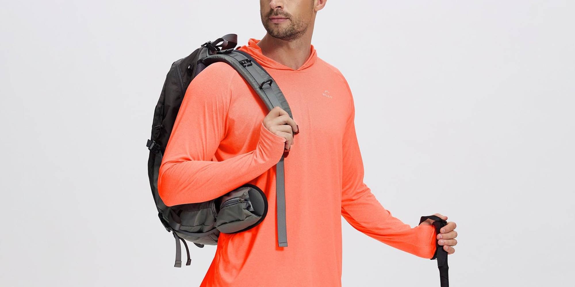 A man wearing a backpack