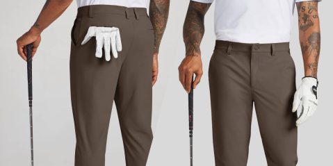 A man holding a golf club