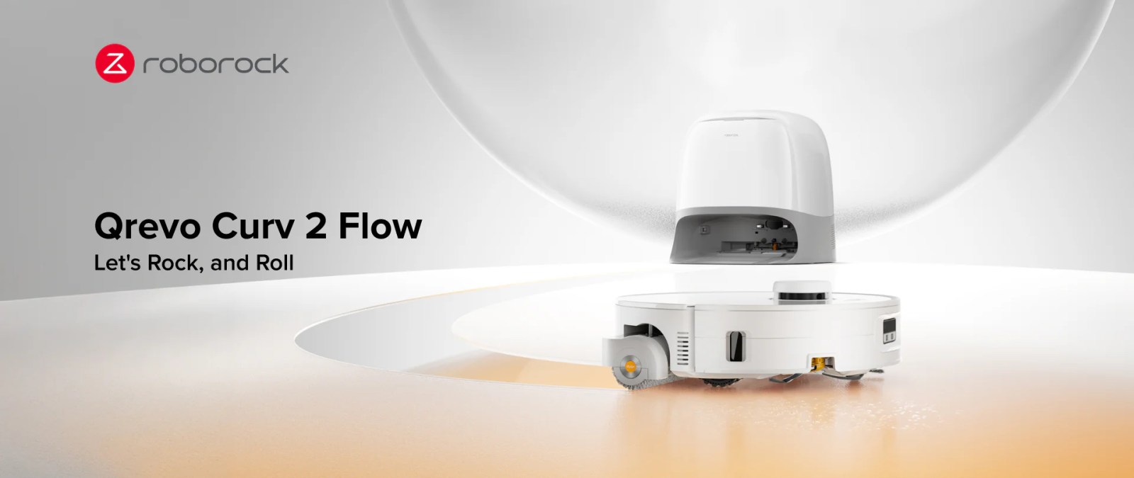 A white robot with a round lid