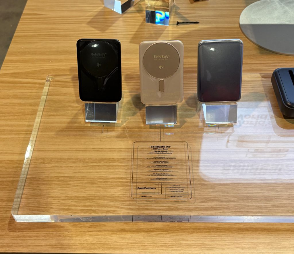 A group of electronic devices on display