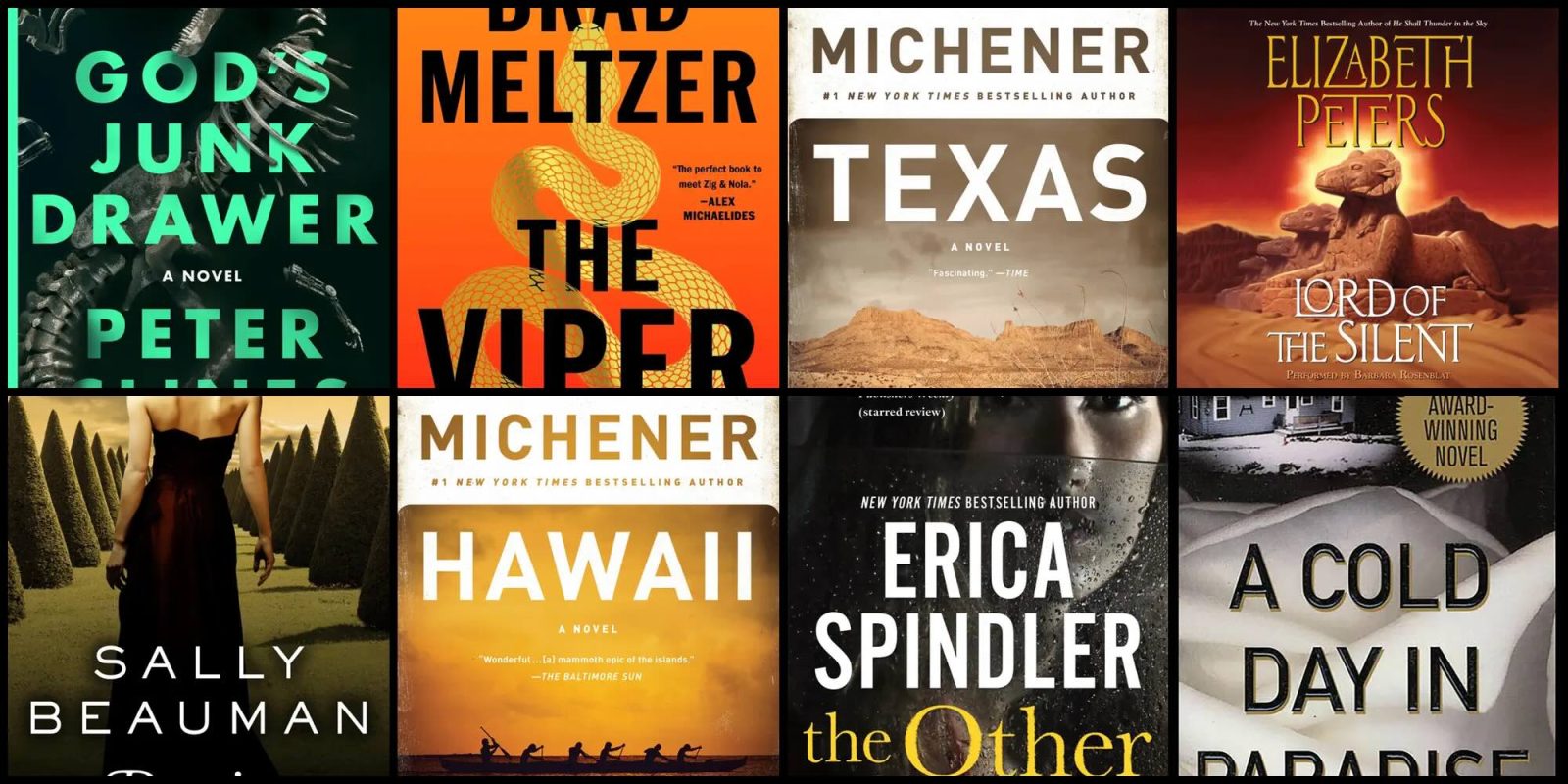 A group of books on a table