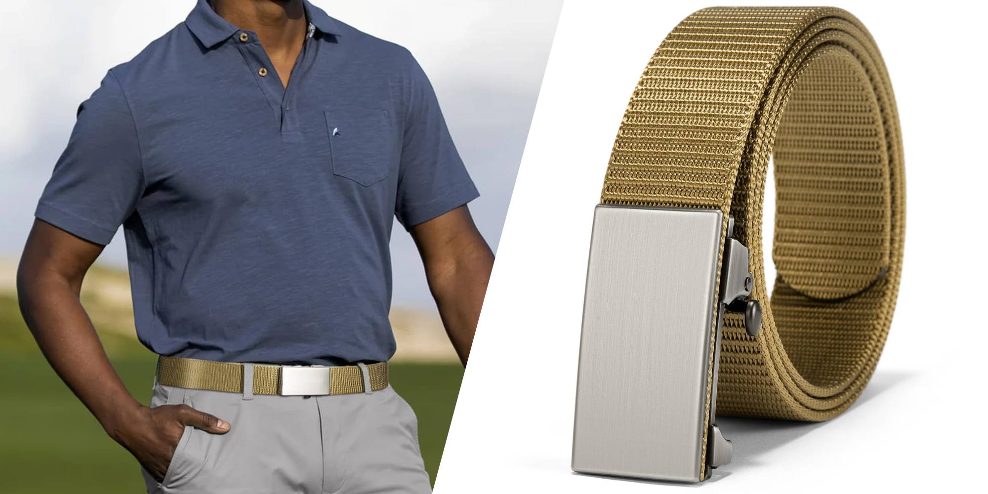 A man wearing a belt