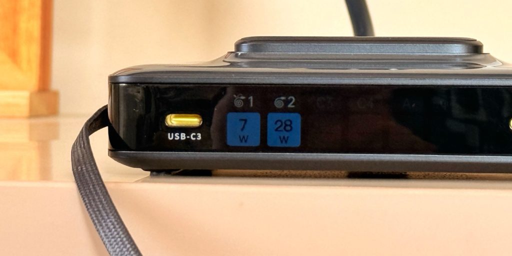 A close up of a device