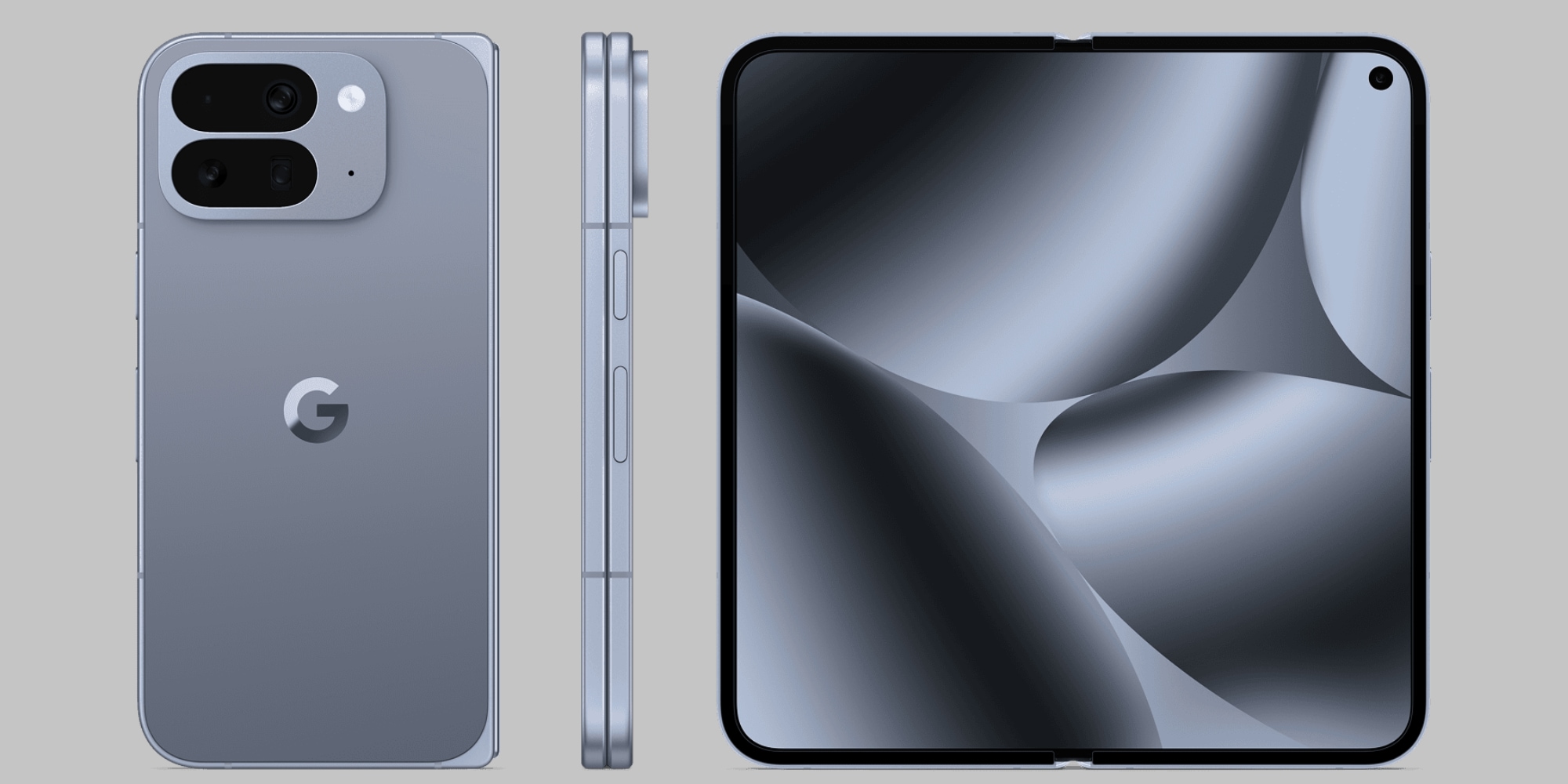 A front and back side of a cell phone