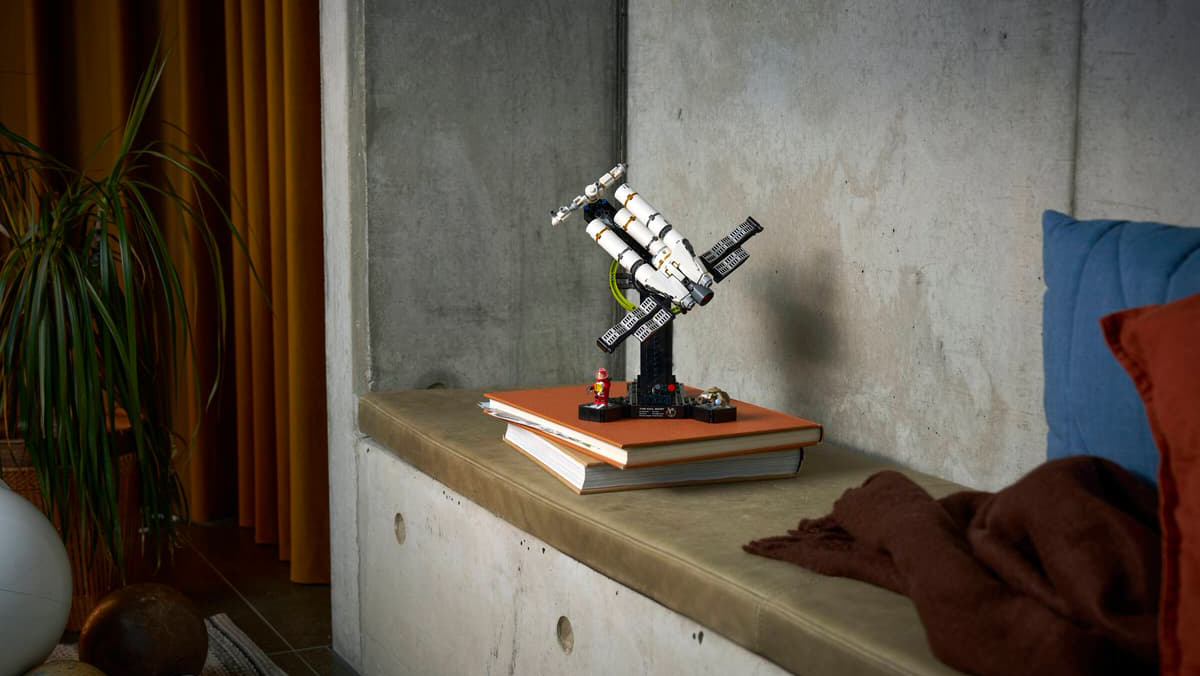 A toy robot on a book