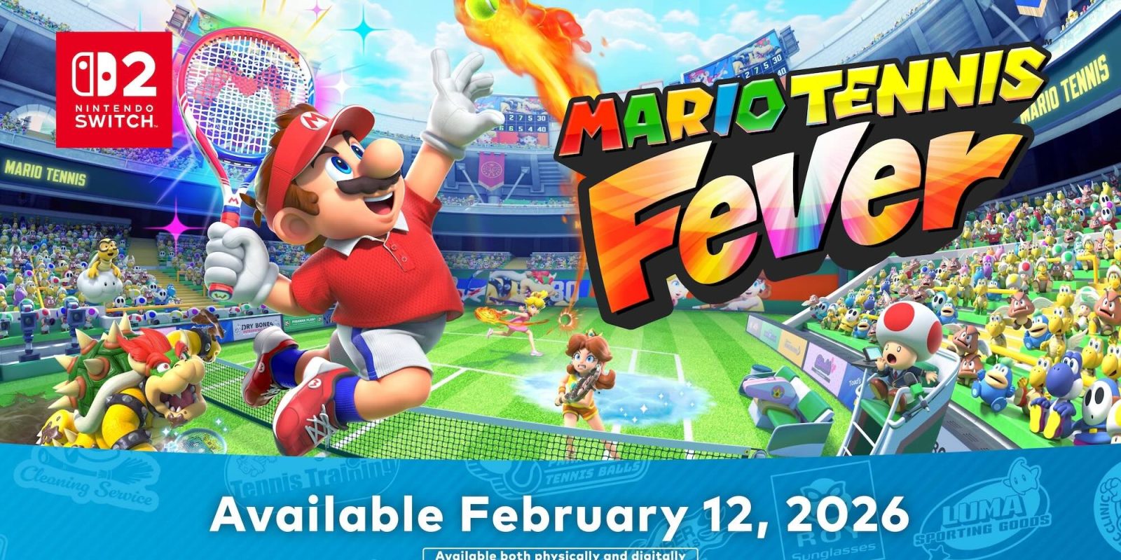 A video game advertisement with a cartoon character and text