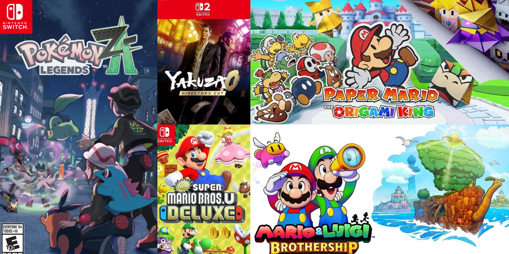 A collage of video game posters