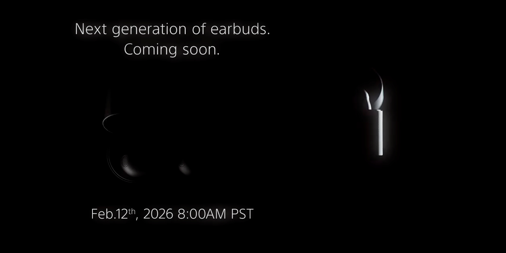 A white object with a black background